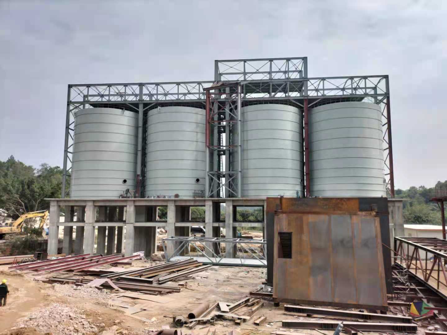 骨料鋼板倉(cāng)廣東從化項(xiàng)目